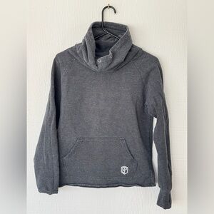 Born Primitive Charcoal Cowl Neck Pullover